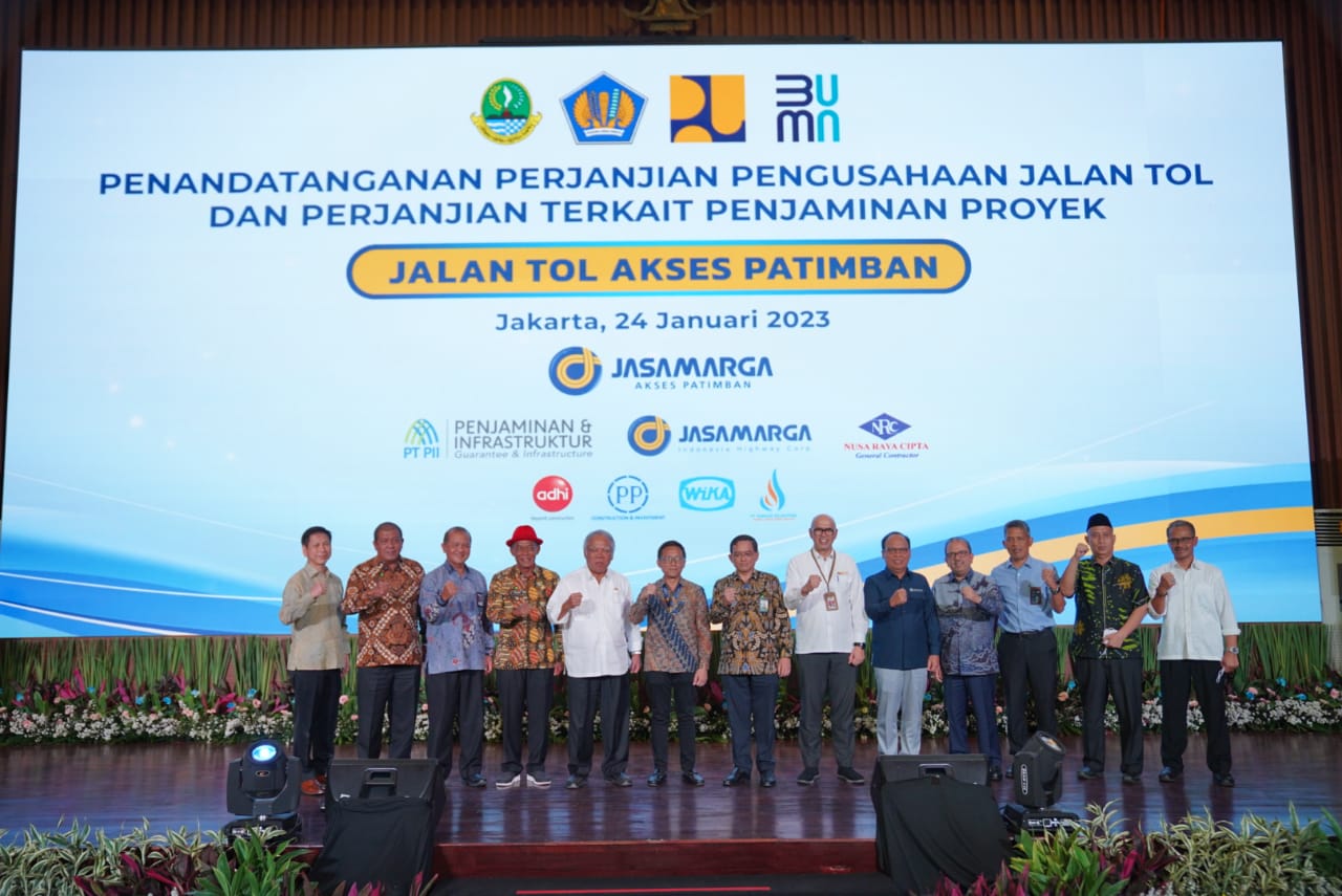Konsorsium BUMN-BUMD-Swasta Tandatangani Perjanjian Proyek Jalan Tol Akses Patimban