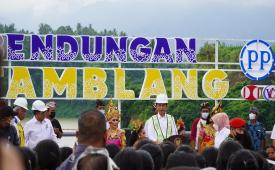 Diresmikan Presiden Jokowi, Proyek Bendungan Rp820 Miliar Garapan PTPP Tuntas