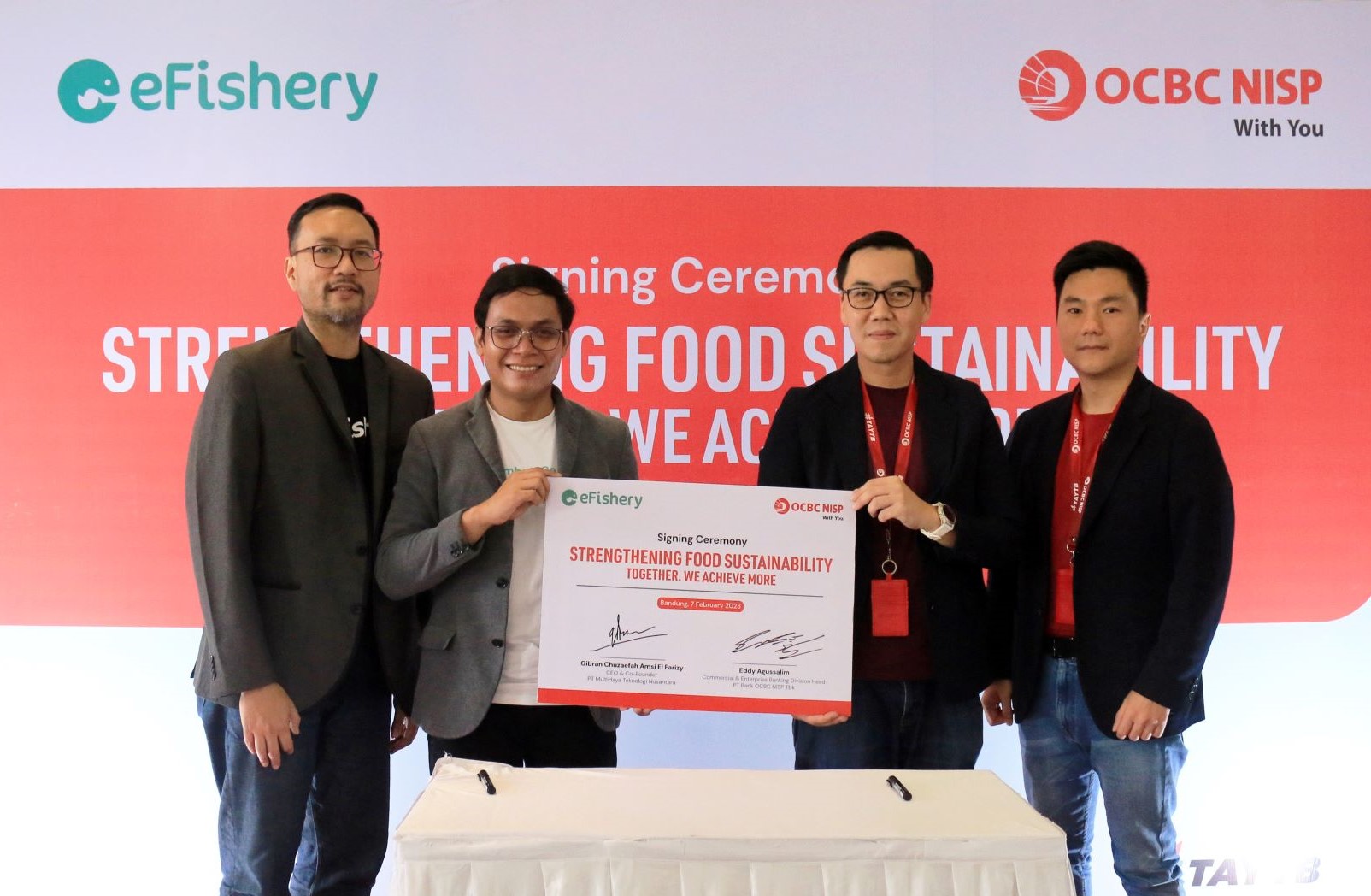 Bank OCBC NISP Salurkan Kredit Rp250 Miliar Ke eFishery Untuk Inovasi Berkelanjutan
