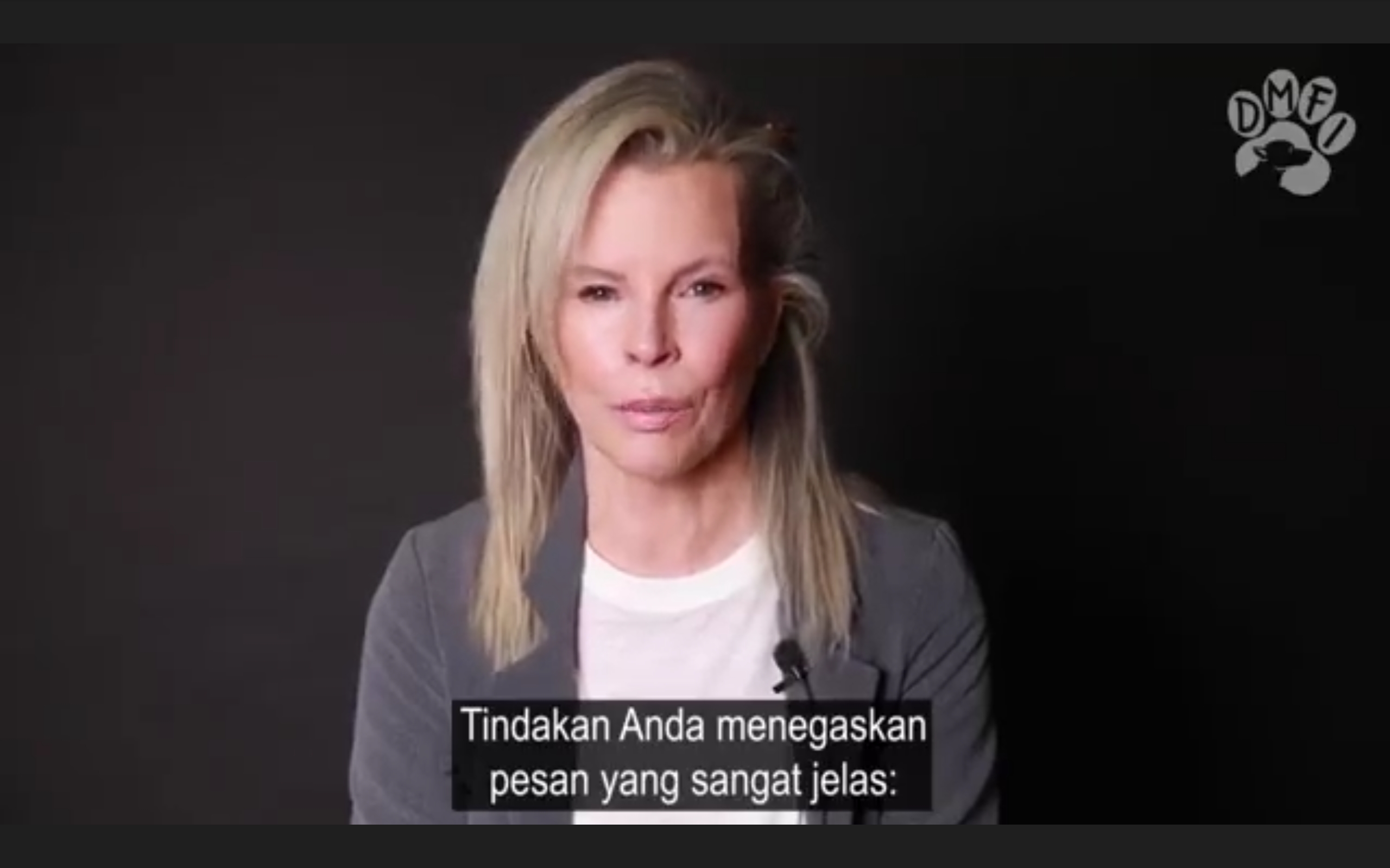 Artis Hollywood Kim Basinger. dok. DMFI. Koalisi DMFI dan Artis Kim Basinger Cs Sampaikan Hormat pada Gubernur DKI, Ini Penyebabnya