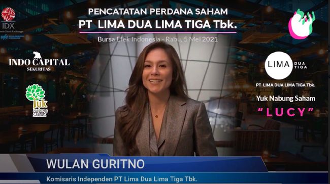 Meroket 2.180 Persen, Emiten Besutan Wulan Guritno (LUCY) 2022 Serok Laba Rp5,70 Miliar