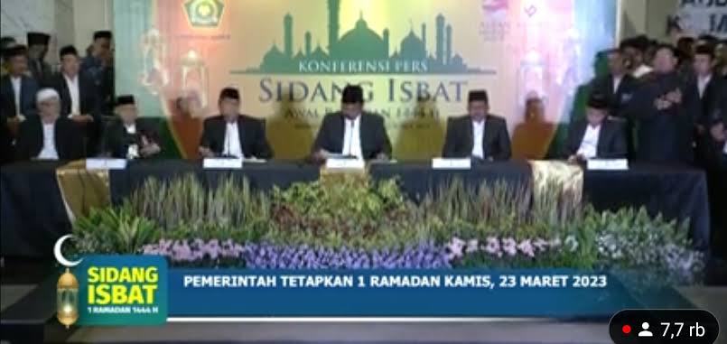 Sidang Isbat, Pemerintah Tetapkan Awal Puasa 2023 Jatuh pada Kamis 23 Maret