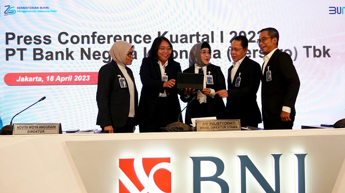 Melambung 31,8 Persen, BNI (BBNI) Bukukan Laba Rp5,2 T di Kuartal I 2023