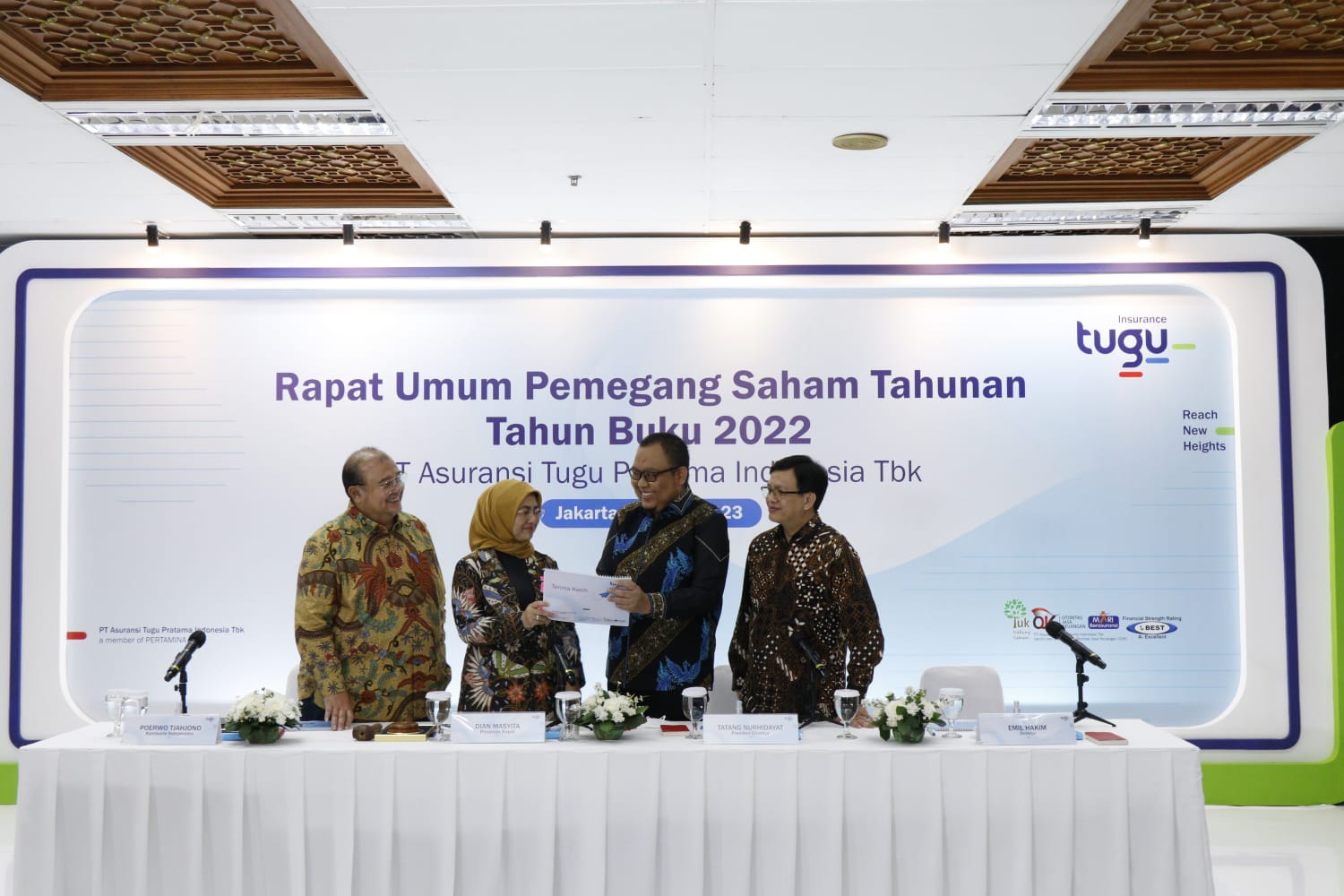 Terjadi Penyegaran, Ini Jajaran Terbaru Manajemen Tugu Insurance (TUGU)