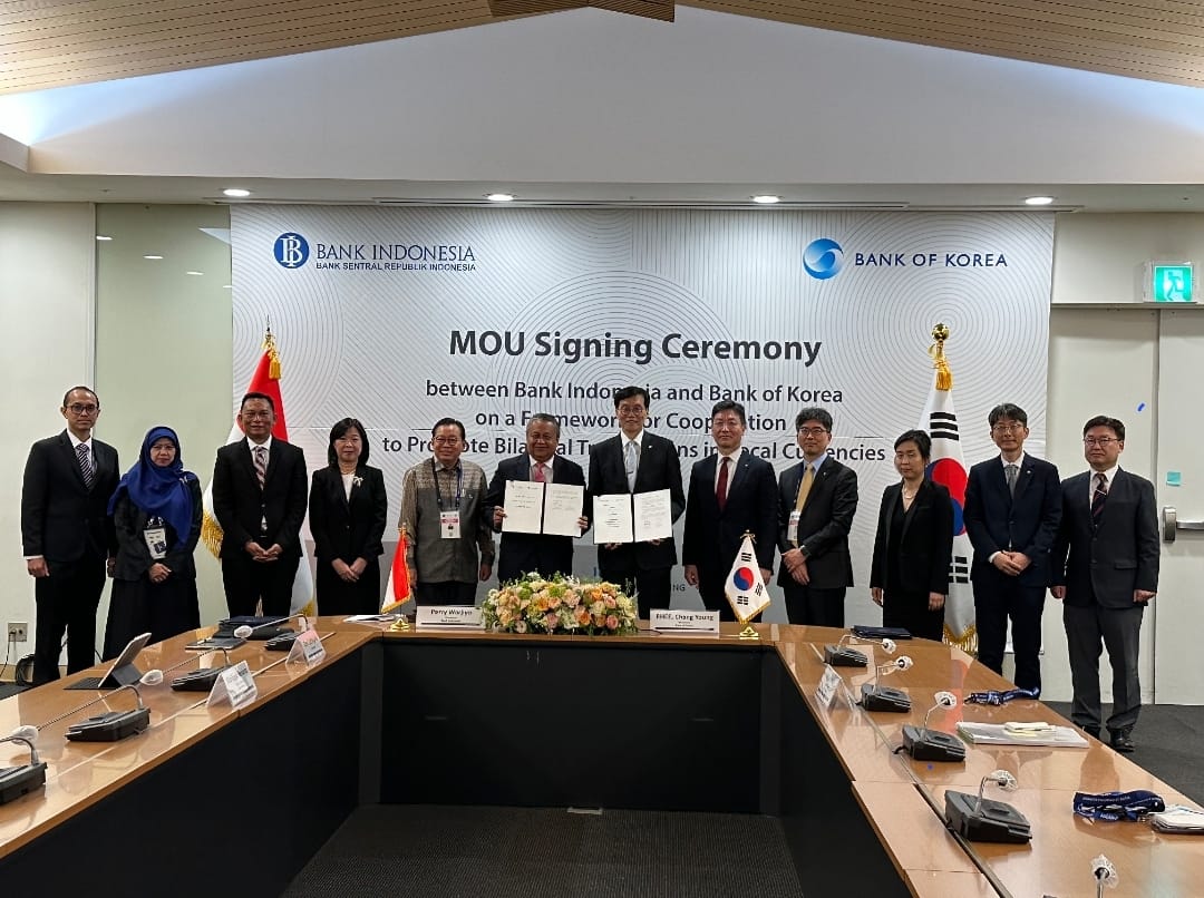 BI dan Bank of Korea Terus Dorong Penggunaan Mata Uang Lokal