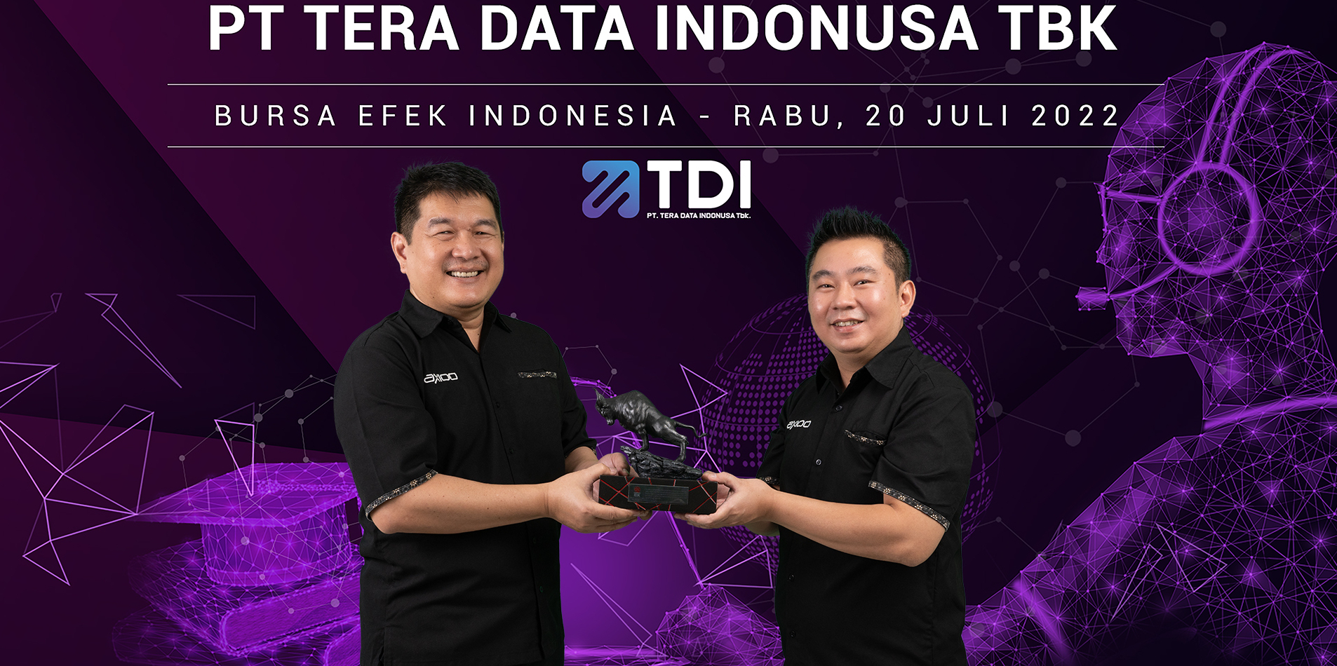 Melambung 209 Persen, Tera Data (AXIO) Kuartal I-2023 Dulang Laba Rp7,47 Miliar