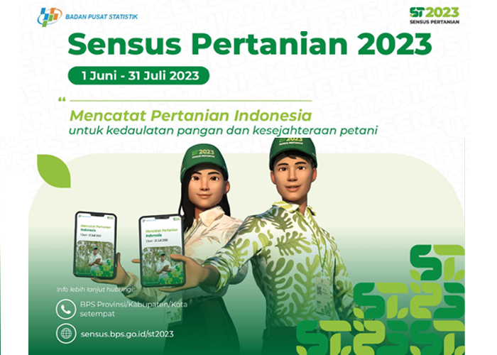BPS Mulai Laksanakan Sensus Pertanian 2023