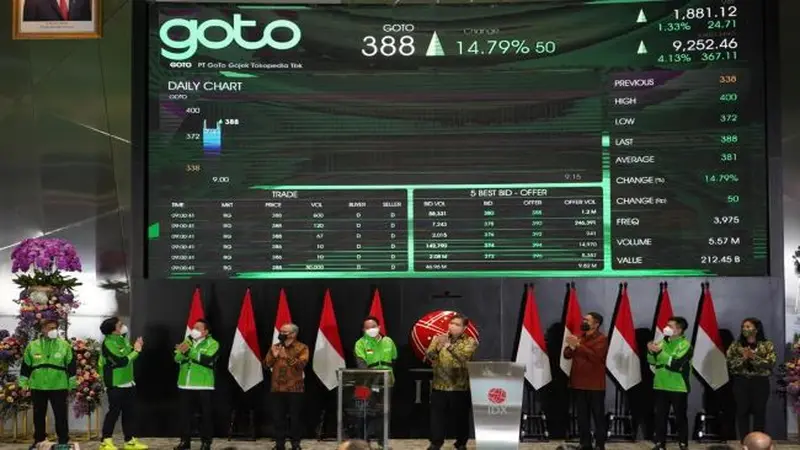 Lanjut! GPF Salurkan 666,55 Juta Saham GoTo Gojek (GOTO) Rp2 per Lembar