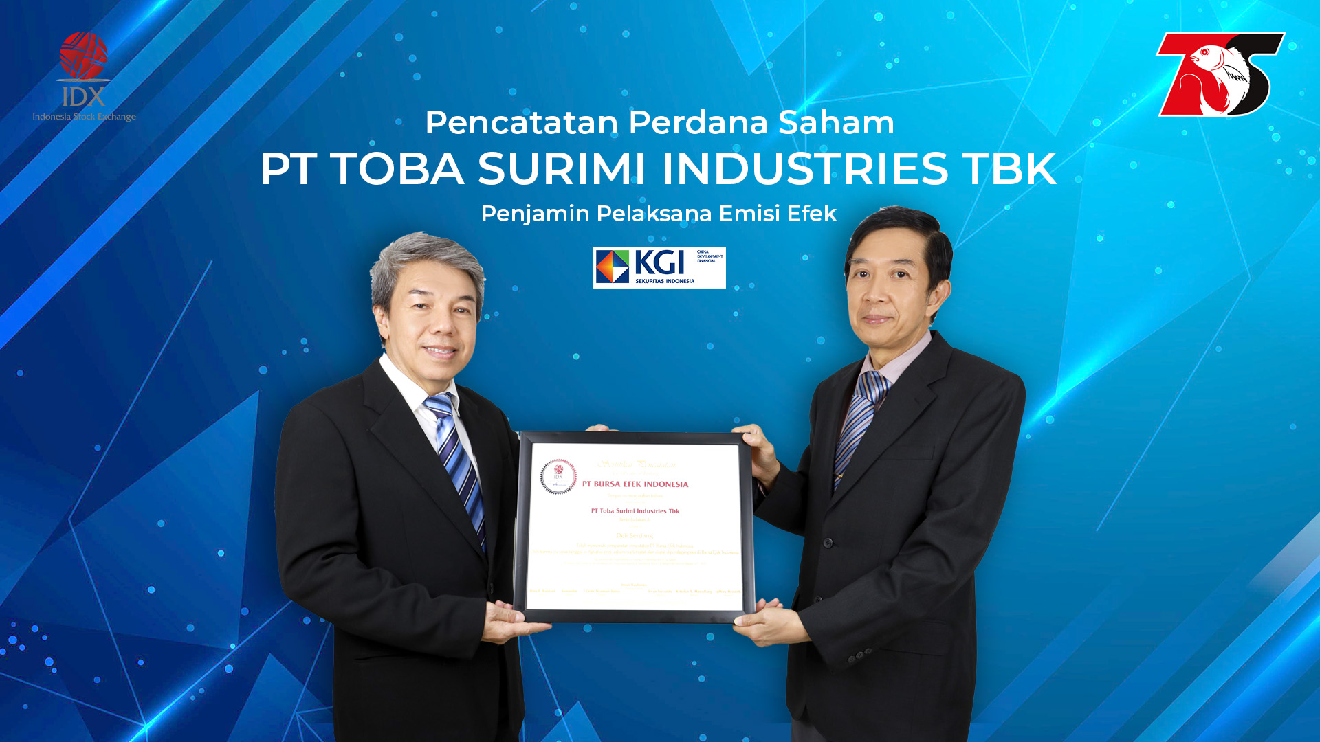 Hormati Investor! Toba Surimi (CRAB) Bagi Dividen Rp1,95 Miliar
