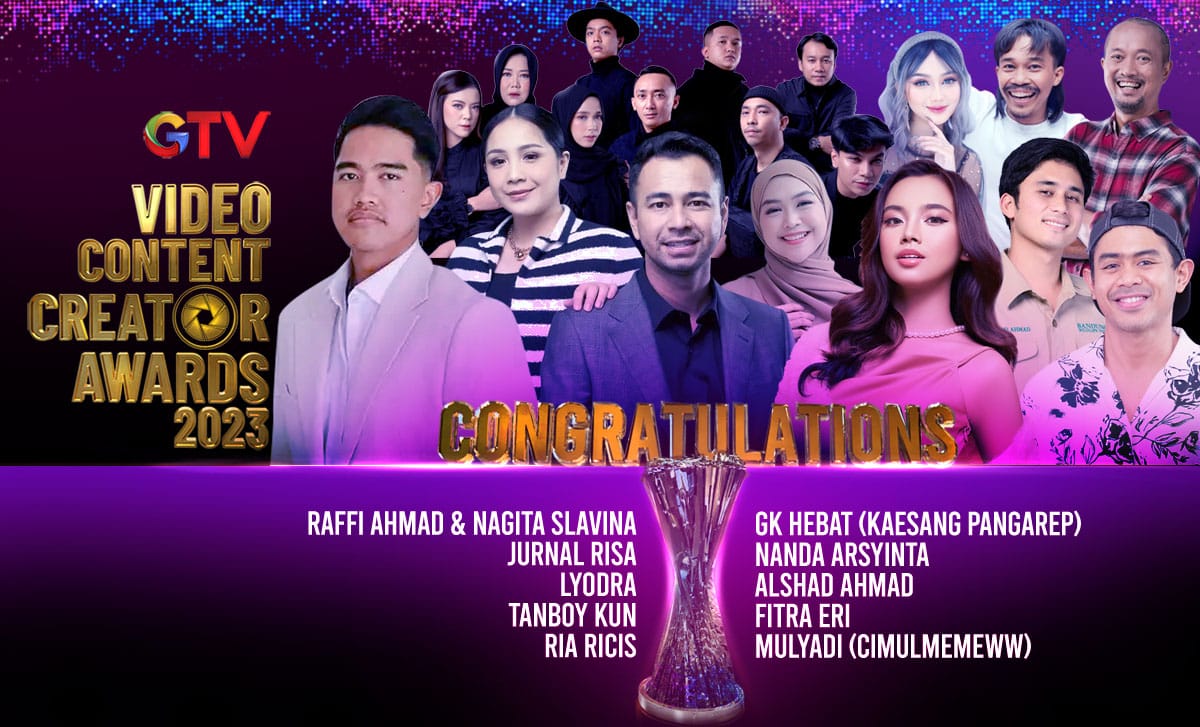 Super Pecah! Lyodra Sampai Nanda Arsyinta Menangkan Video Content Creator Awards 2023