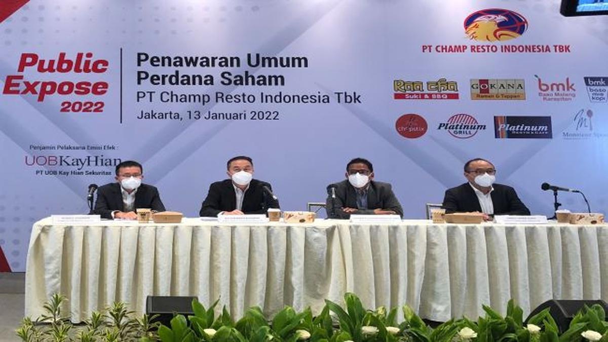 Dilego Alba Cipta, Pentolan Champ Resto Tampung 3,94 Juta Saham ENAK Rp1.320 per Lembar
