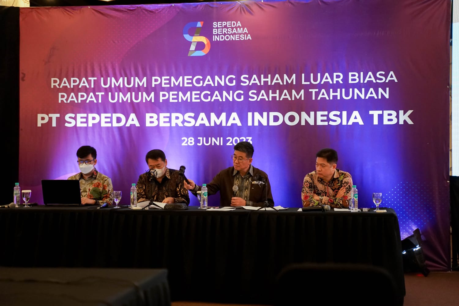 Rapat Umum Pemegang Saham PT Sepeda Bersama Indonesia Tbk (BIKE). SBI memantapkan langkah menyikapi tren motor listrik yang kian berkembang di Tanah Air. dok. ist. Gebrak Pasar Motor Listrik Nasional, Sepeda Bersama Indonesia (BIKE) Perluas Distribusi