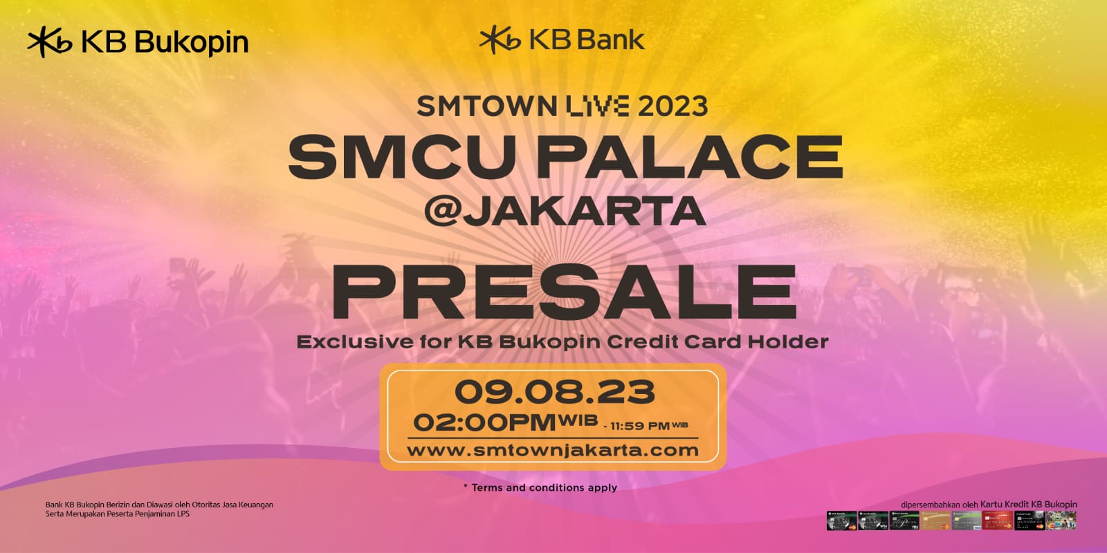 Jangan lupa, Penjualan Tiket Konser SMTOWN Presale Bank KB Bukopin Mulai Besok!