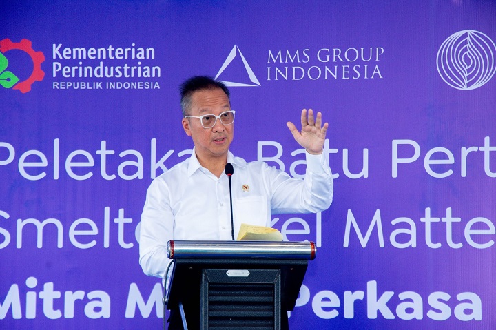 Sukseskan Hilirisasi, Menperin Resmikan Groundbreaking Smelter Nikel di Kaltim