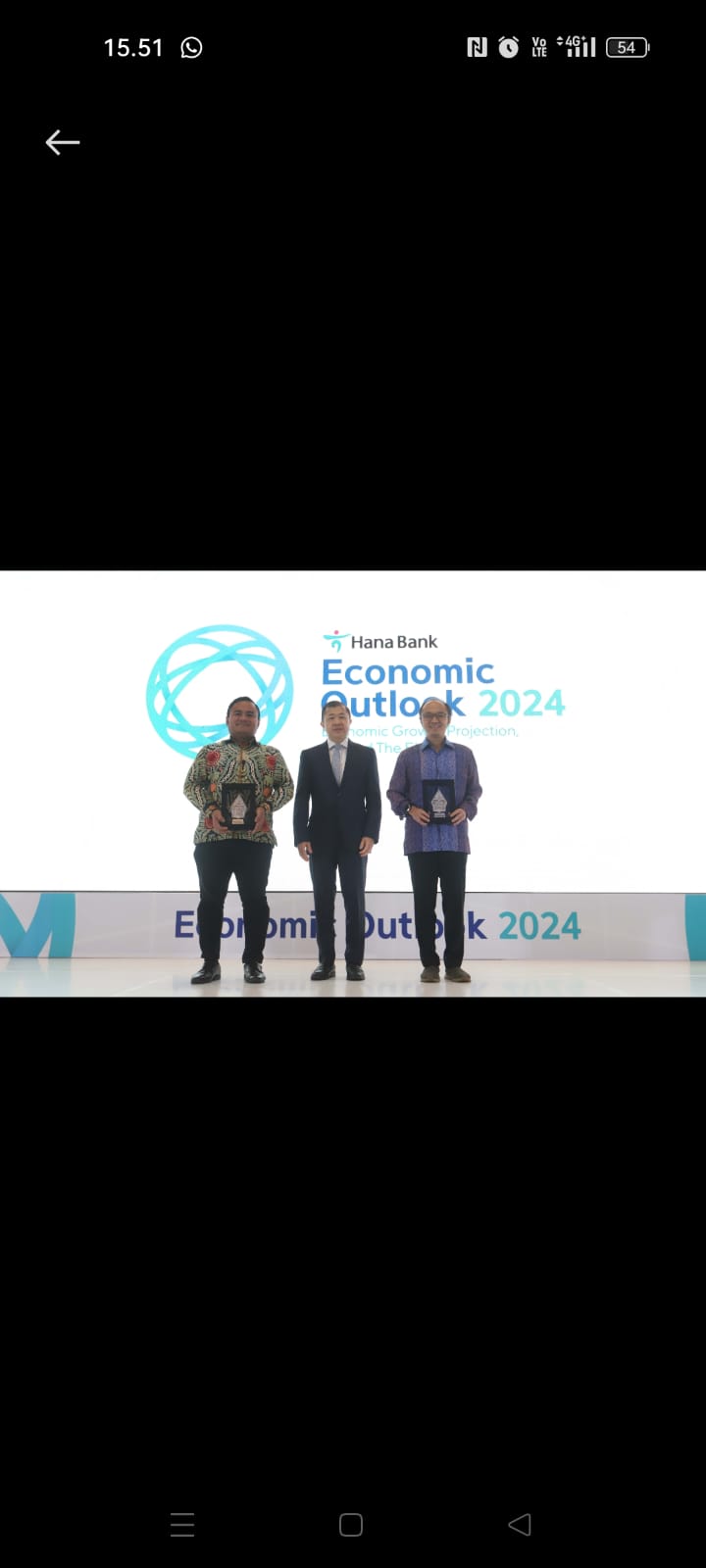 Hana Bank Economic Outlook 2024, di Hotel Mulia, Jakarta pada Kamis, 26 Oktober 2023, mengangkat tema “Economic Growth Projection, Beyond The Election”. dok. ist. Hana Bank Economic Outlook 2024, Proyeksi Kondisi Politik dan Ekonomi di Tahun Politik