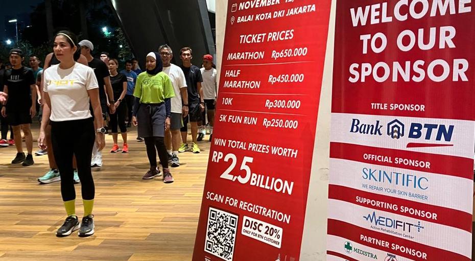 Peminat Membeludak, BTN (BBTN) Tutup Pendaftaran BTN Jakarta Run 2023