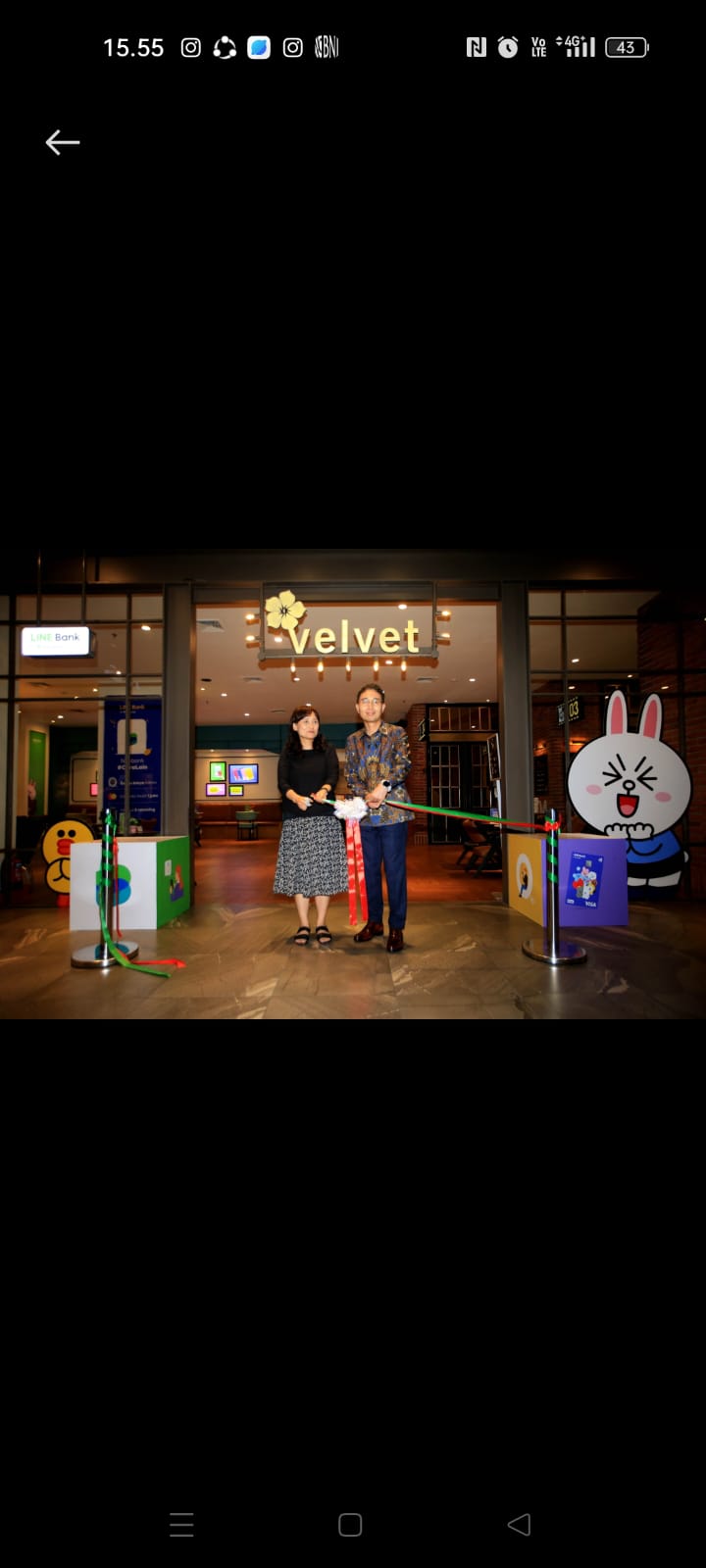 LINE Bank by Hana Bank dan CGV Cinemas Indonesia, Selasa (7/11/2023), mengumumkan kerja sama strategis untuk sinergi layanan perbankan. dok. ist. Perluasan Bisnis Berkelanjutan, LINE Bank-CGV Cinemas Indonesia Jalin Kerja Sama Strategis