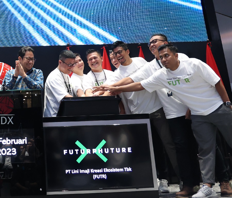 Profit Taking, Pengendali Ini Lego 315 Juta Saham  Lini Imaji (FUTR) Rp10 per Lembar