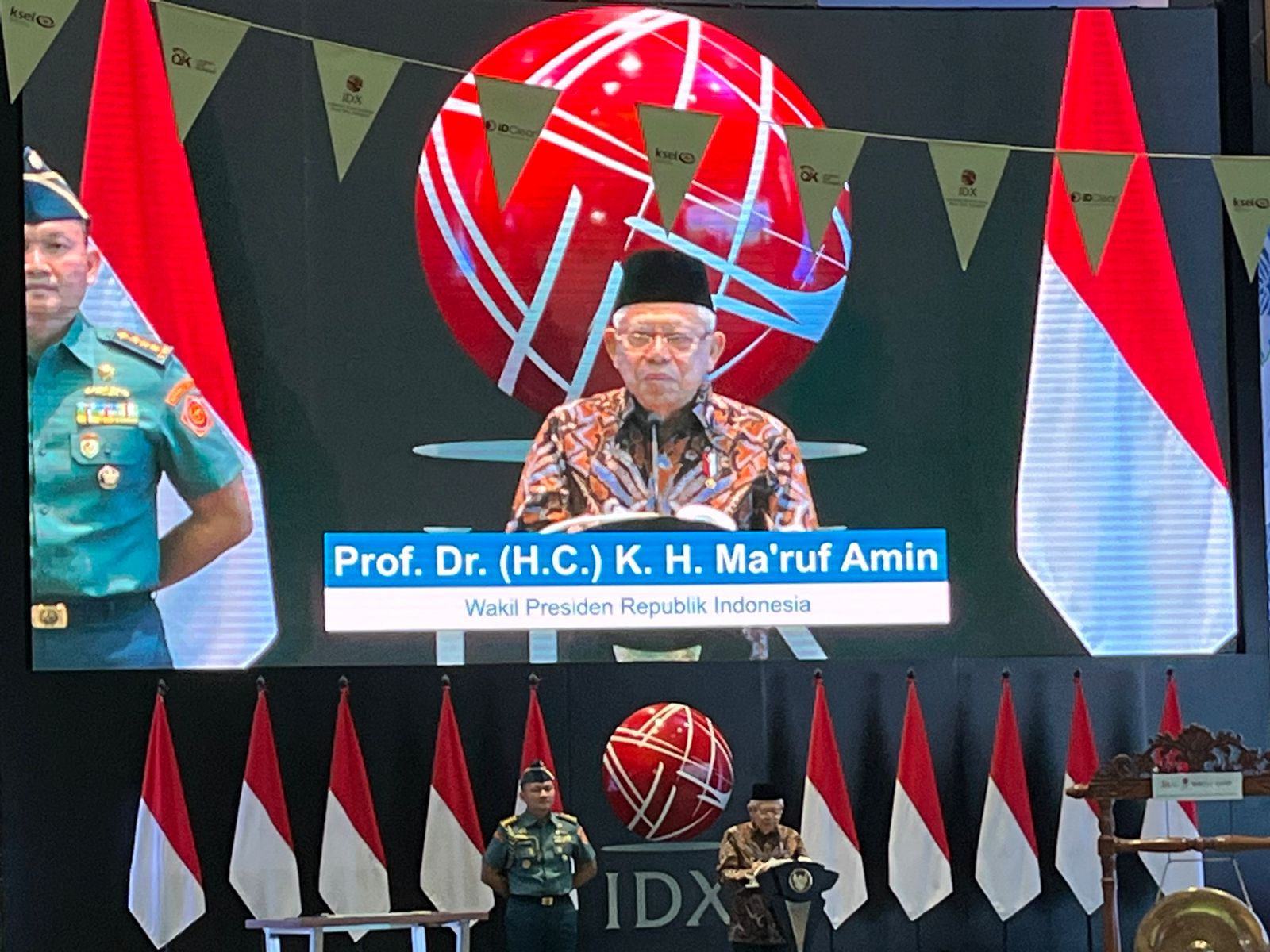 Buka Perdagangan Hari Ini, Begini Saran Maaruf Amin Guna Majukan Pasar Modal Indonesia