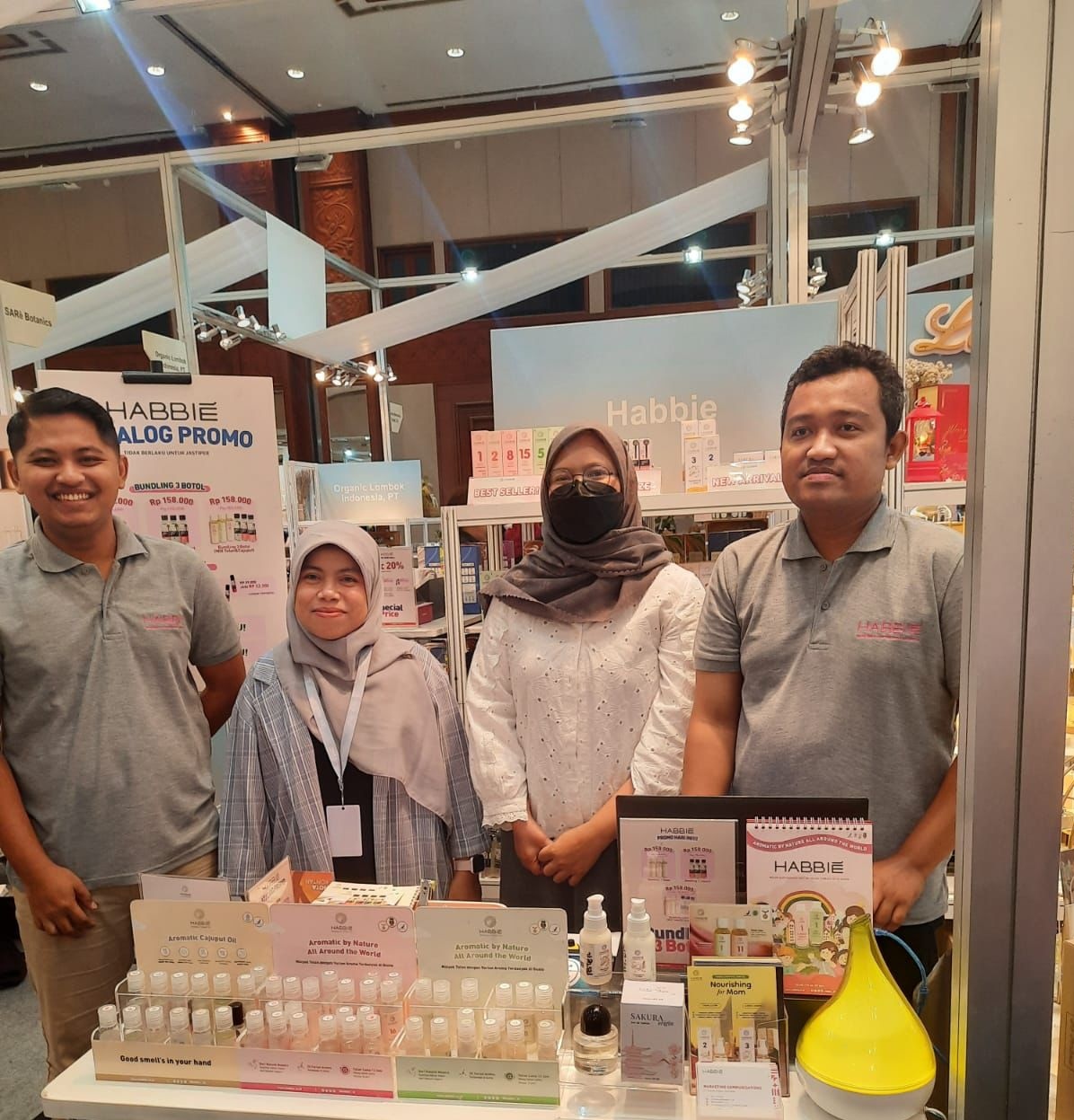 PT Habbie Bangun Aromatik atau brand Habbie menjadi salah satu peserta dalam ajang tahunan yang diselenggarakan PT Bank Rakyat Indonesia (Persero) Tbk (BBRI), atau BRI sejak 2019. dok. BRI. Brand Minyak Telon Ini Makin Harum dan Berkembang Lewat UMKM EXPO(RT) BRILIANPRENEUR