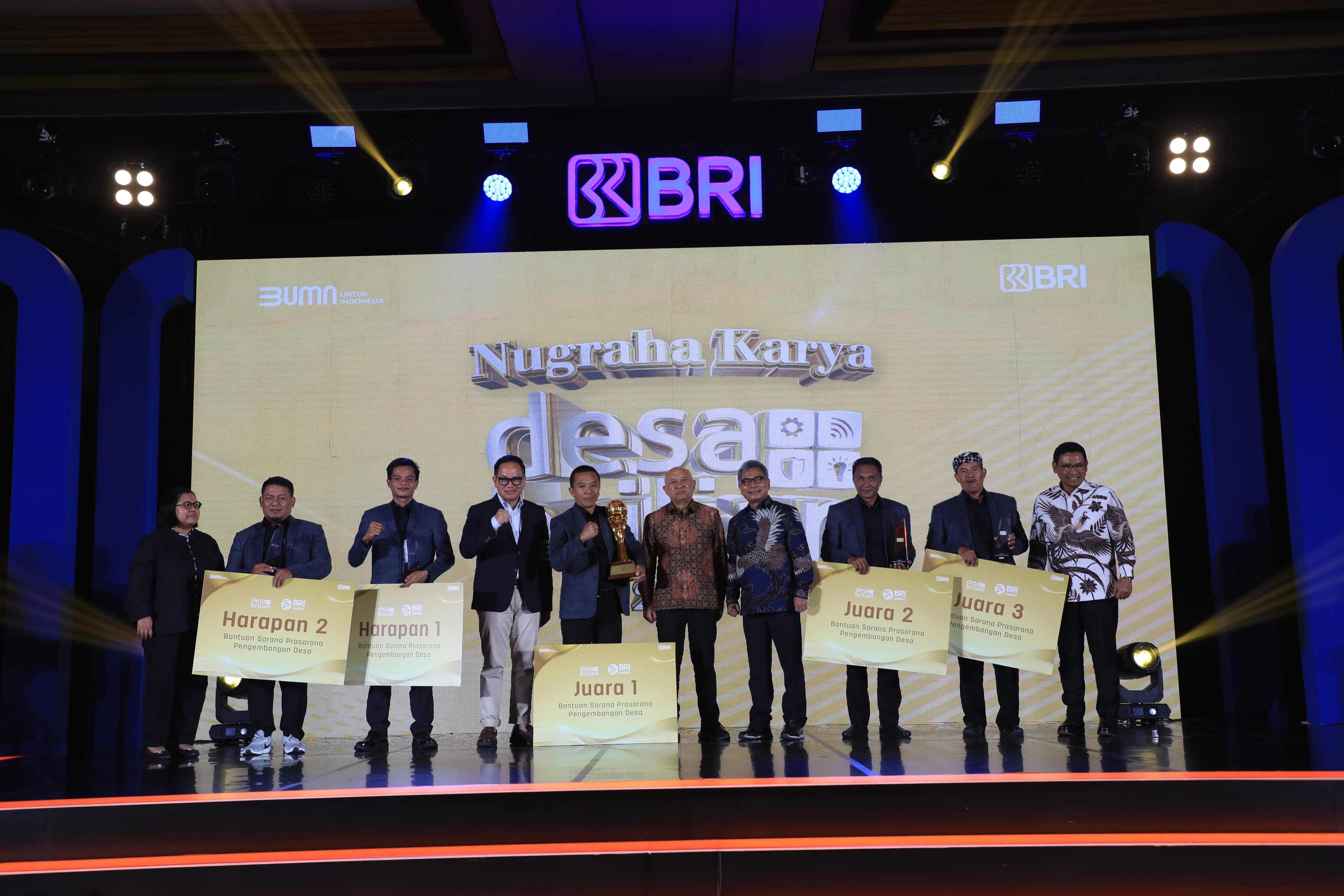 Rp1 Miliar dari BRI (BBRI) Untuk Juara Umum Nugraha Karya Desa BRILiaN 2023