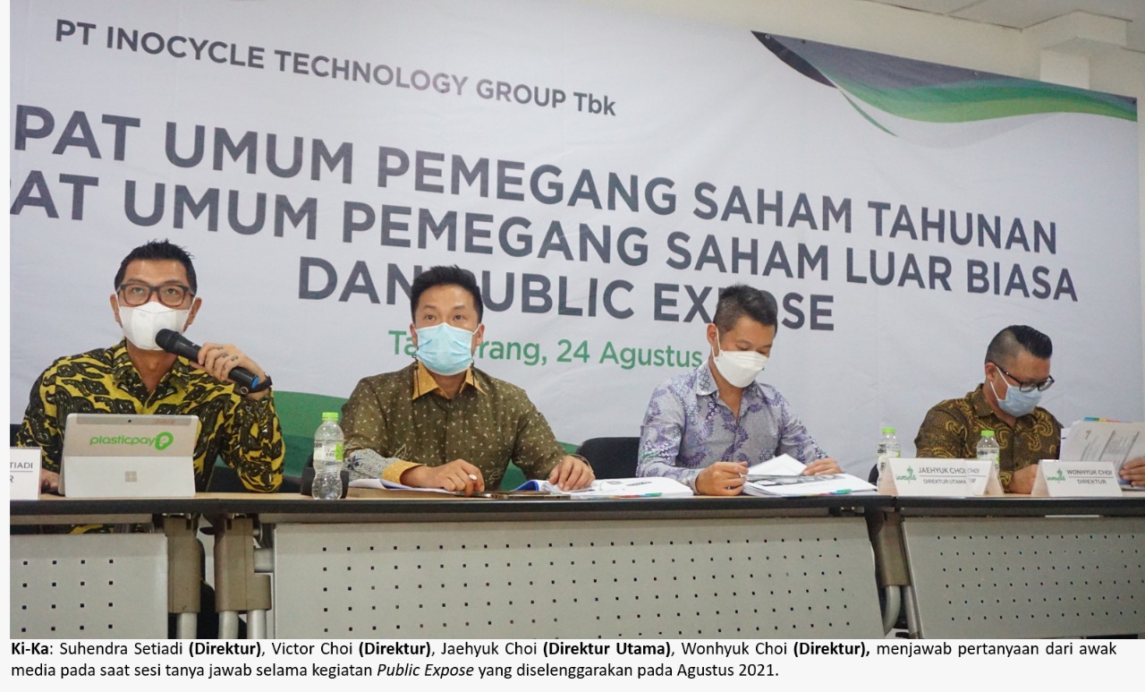 INOV Tingkatkan Kapasitas Daur Ulang PET Buat Dorong Ini