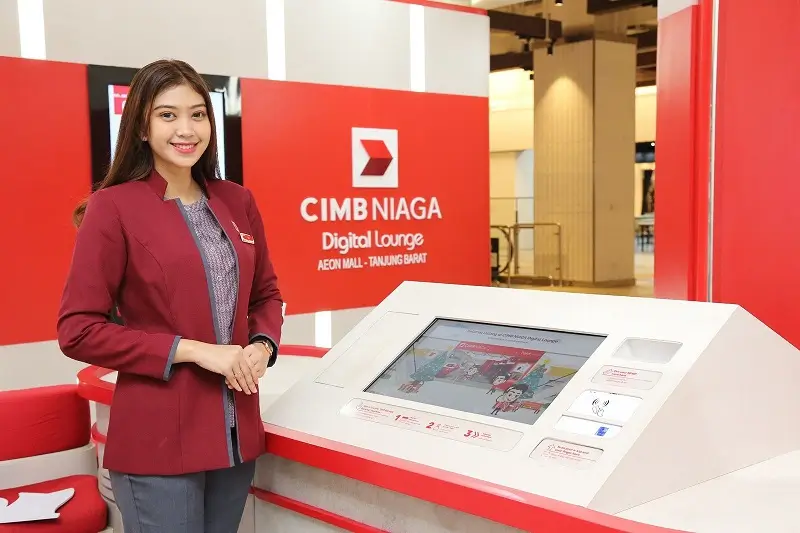 Salah satu Digital Lounge milik bank CIMB Niaga Kinerja CIMB Niaga (BNGA) 2023, Tertinggi Sepanjang Sejarah