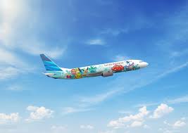 Pesawat Garuda Pikachu Jet GA1 bercorak desain kartun pokemon. dok. Garuda. Garuda Optimistis Pikachu Jet GA1 jadi Daya Tarik Penumpang