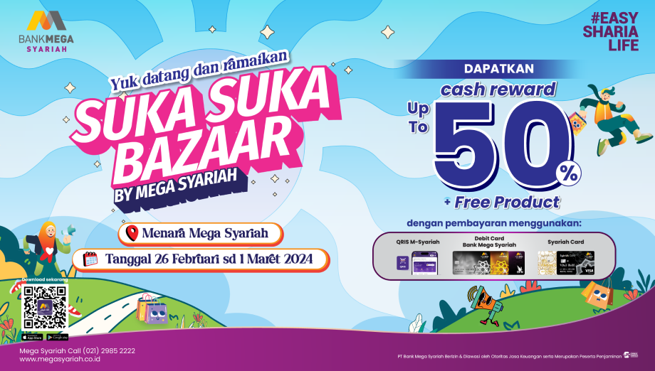 Target Bank Mega Syariah 2024, Transaksi QRIS Rp100 MiliarĀ