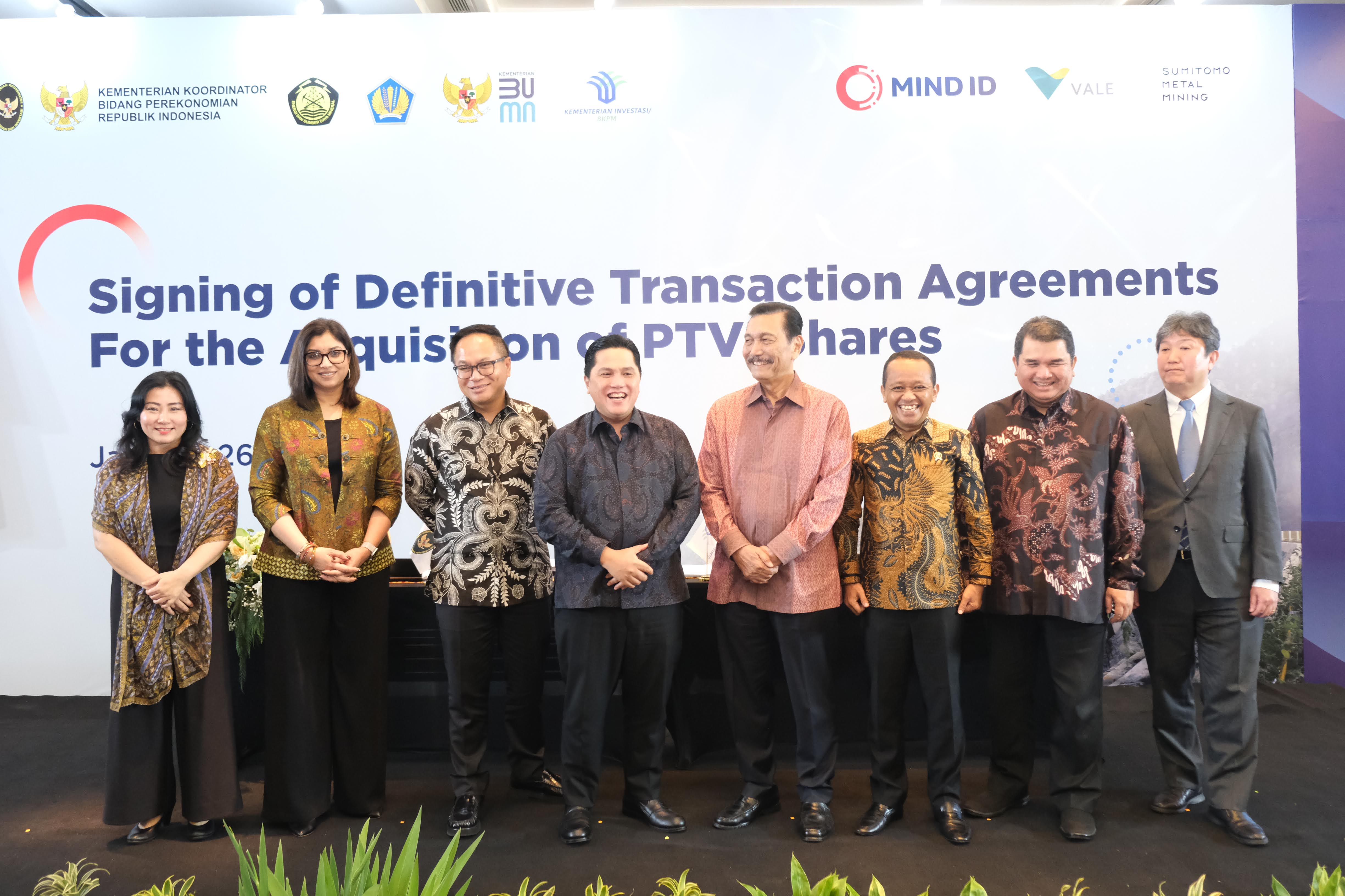 Rampung! Luhut Ungkap Fakta Divestasi Vale (INCO)