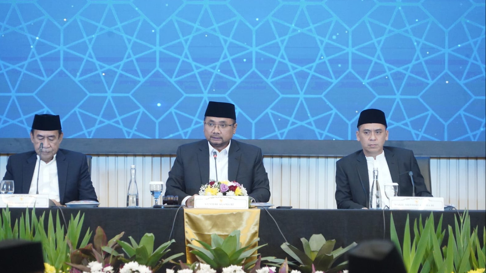 Menteri Agama Yaqut Cholil Qoumas mengumumkan awal Ramadan 1445 Hijriah, jatuh pada Selasa (12/3/2024). Sidang Isbath, Pemerintah Putuskan Awal Puasa Selasa 12 Maret 2024