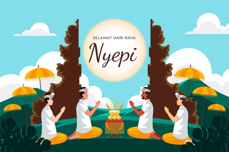 Ilustrasi Kumpulan ucapan Hari Raya Nyepi (Freepik) AD. Kilat. Dari Solo Presiden Ucapkan Rahajeng Rahina Nyepi 2024
