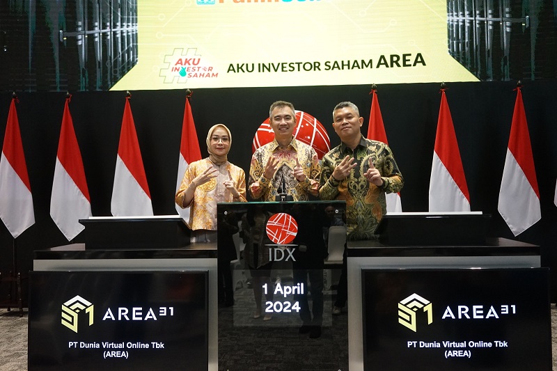Oversubscribed 17,5 Kali, Dunia Virtual Online (AREA) Resmi Listing
