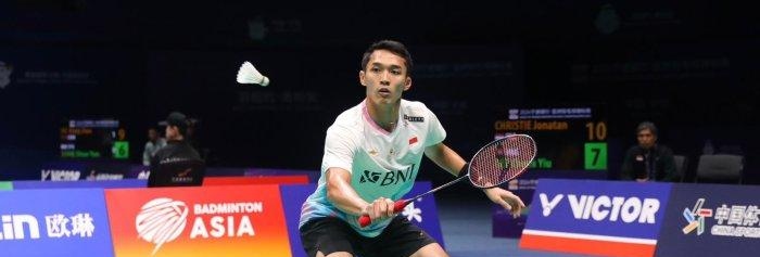 Jonatan Christie meraih gelar juara tunggal putra di Badminton Asia Championships 2024. dok. PBSI. Badminton Asia Championships 2024, Jojo Jaga Tradisi Indonesia Juara!