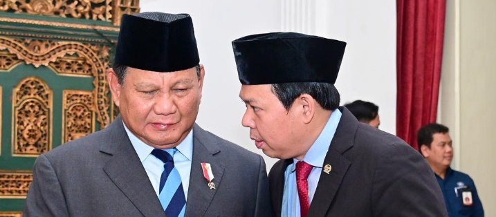 Wakil Ketua Dewan Perwakilan Daerah (DPD) RI Sultan B Najamudin (kanan) bersama Presiden terpilih Prabowo Subianto. dok DPD. Sultan Dorong Transformasi Kelembagaan Bidang Pangan dan Energi