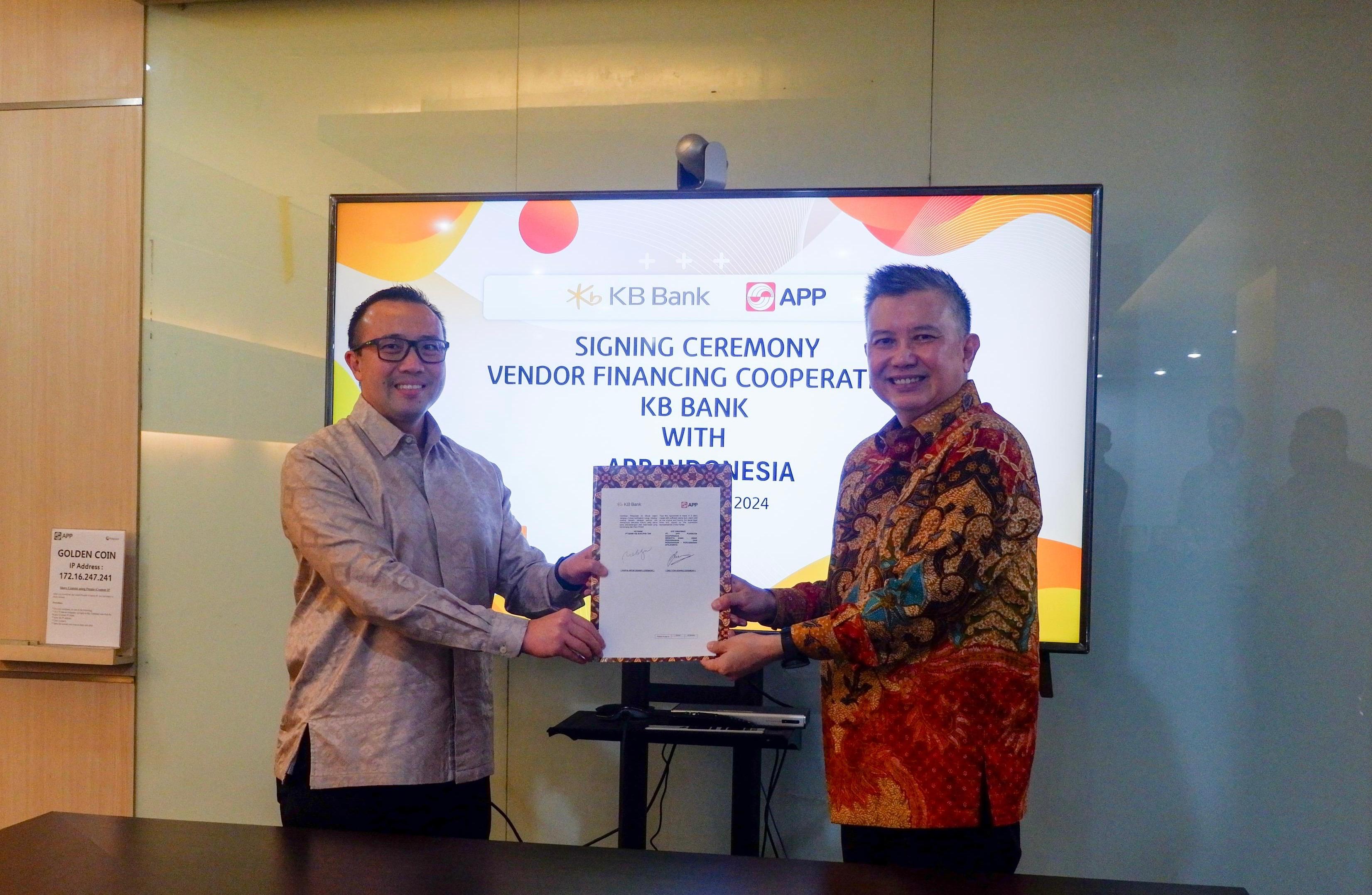 Kerja Sama dengan APP Indonesia, KB Bank Solusi Pembiayaan Mitra Usaha