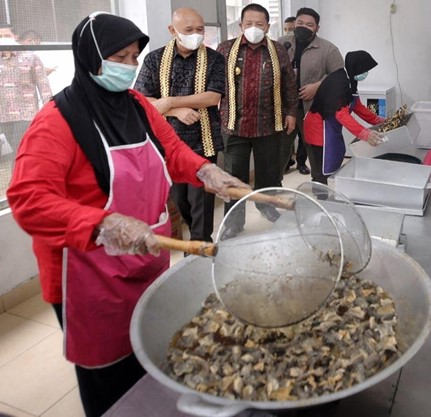 Berkat Pameran dan KUR BRI, Keripik Kulit Ikan Rafins Snack Mendunia