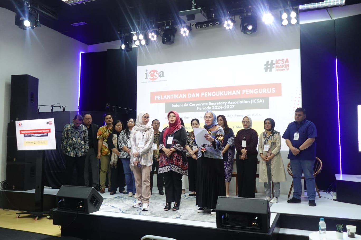 Corporate Secretary Association (ICSA) mengumumkan kepengurusan baru 2024-2027 yang diketuai Katharine Grace. dok. ist. Menuju Standarisasi Profesi, ICSA Umumkan Kepengurusan 2024-2027