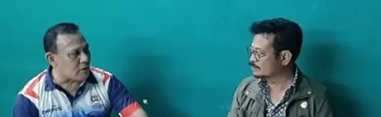 Ilustrasi foto pertemuan Firli Bahuri (kiri) dengan Syahrul Yasin Limpo. Eks Sekjen Kementan Ungkap ada Penyerahan Rp800 Juta Buat Firli Bahuri