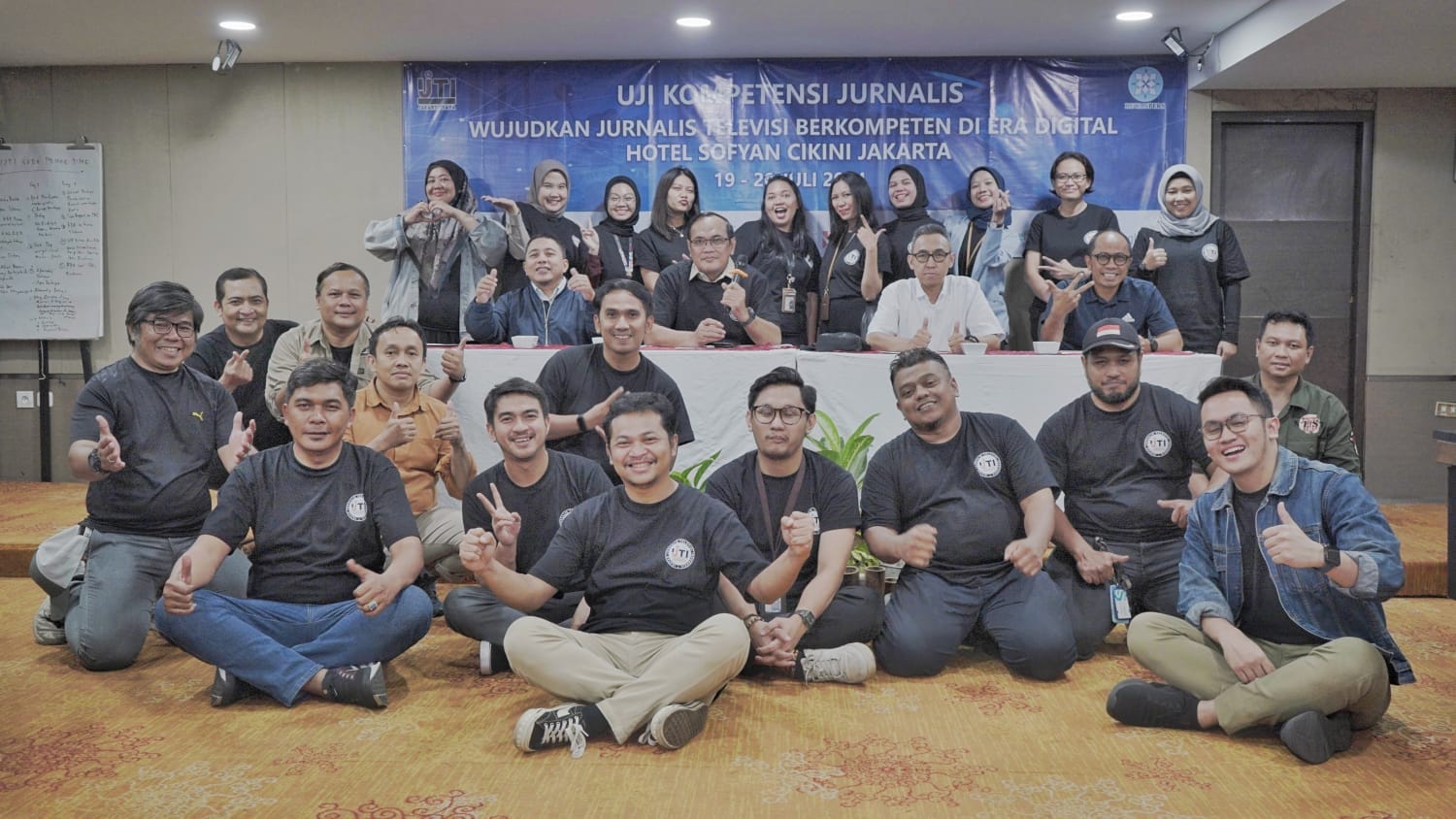 Para peserta Uji Kompetensi Jurnalis di Hotel Sofyan, Cikini, Jakarta. FOTO - ISTIMEWA Dongkrak Komptensi SDM, IJTI Bersama ASDP Geber Hajatan Ini