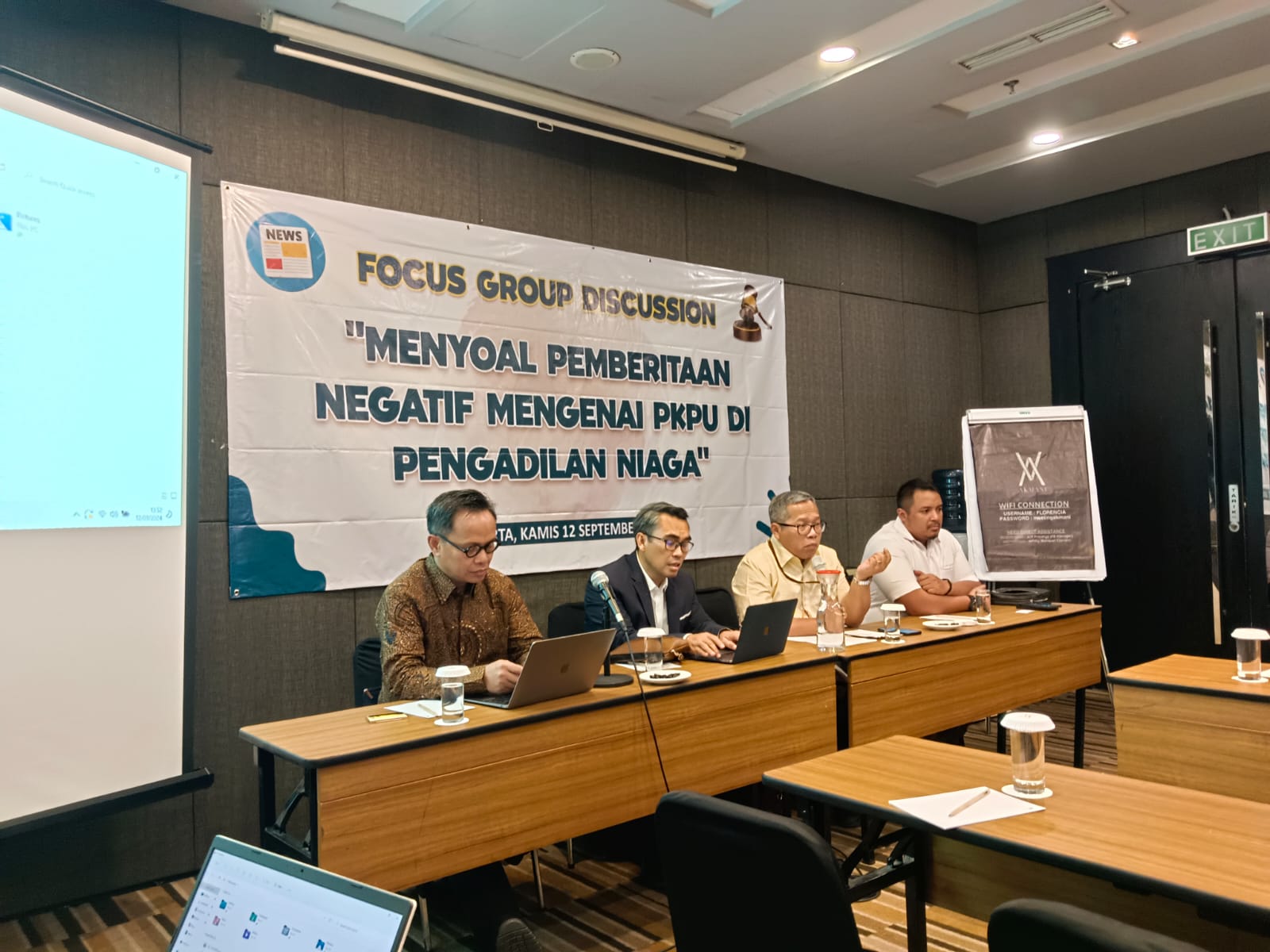Forum Group Discussion (FGD) bertajuk “Menyoal Pemberitaan Negatif Mengenai PKPU di Pengadilan Niaga,” di Jakarta, Kamis (12/9/2024). dok. ist. Minim Pengaduan, PKPU dan Kepailitan Kurang Menarik bagi Media