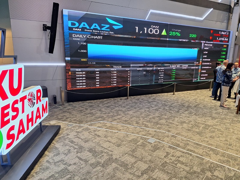 Lantai perdagangan saham di Bursa Efek Indonesia (BEI). IHSG Ditutup Turun 0,18 Persen, 7 Sektor dan Saham Ini Pemicunya