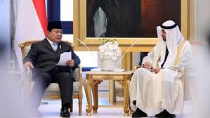 Presiden Prabowo Subianto, dan Presiden Persatuan Emirat Arab (PEA) Sheikh Mohamed bin Zayed Al Nahyan (MBZ), di Qasr Al Watn, Abu Dhabi. dok.Muchlis Jr - Biro Pers Sekretariat Presiden Bertemu di Abu Dhabi, Prabowo-MBZ Sepakat Perkuat Kerja Sama RI-UEA