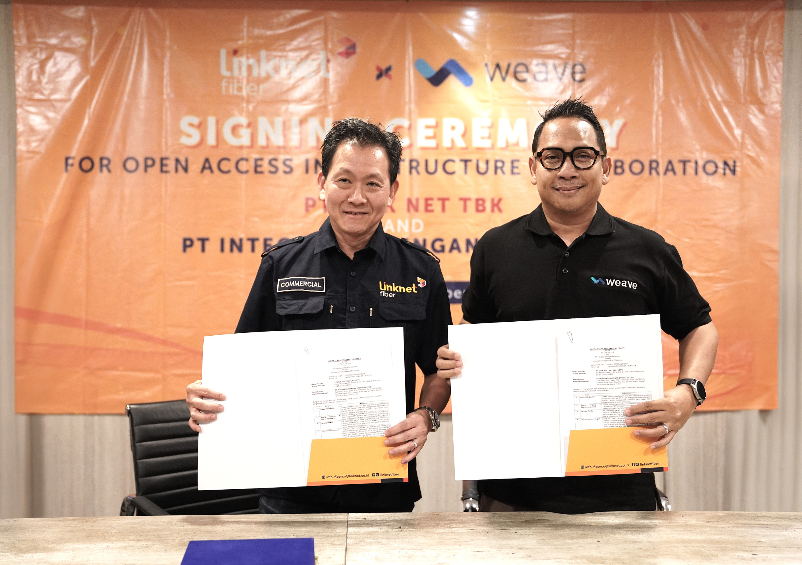 Garap ICT Solutions, WEAVE Entitas WIFI Gandeng Link Net