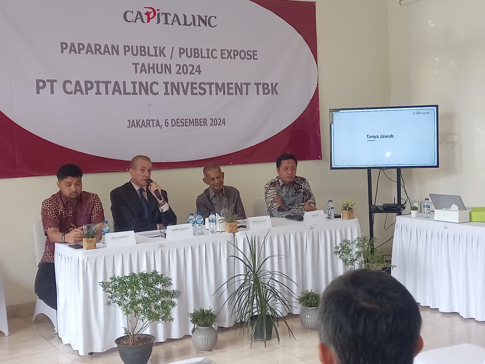 Paparan publik PT Capitalinc Investment Tbk. (MTFN), Jumat (6/12/2024). Dok. Ist. Capitalinc Investment (MTFN) Mampu Turunkan Rugi 91 Persen pada 2023