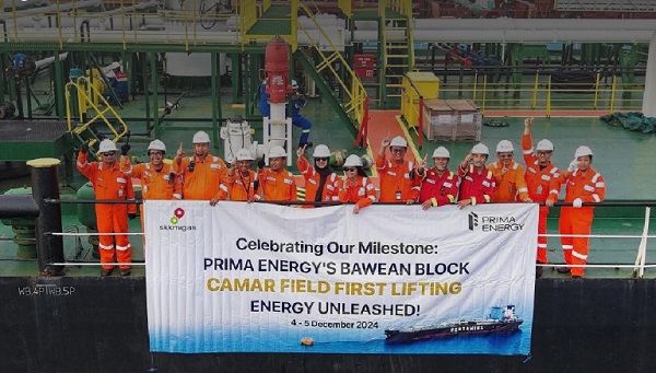 Prima Energy Lifting Pertama Produksi Minyak di Lapangan Camar