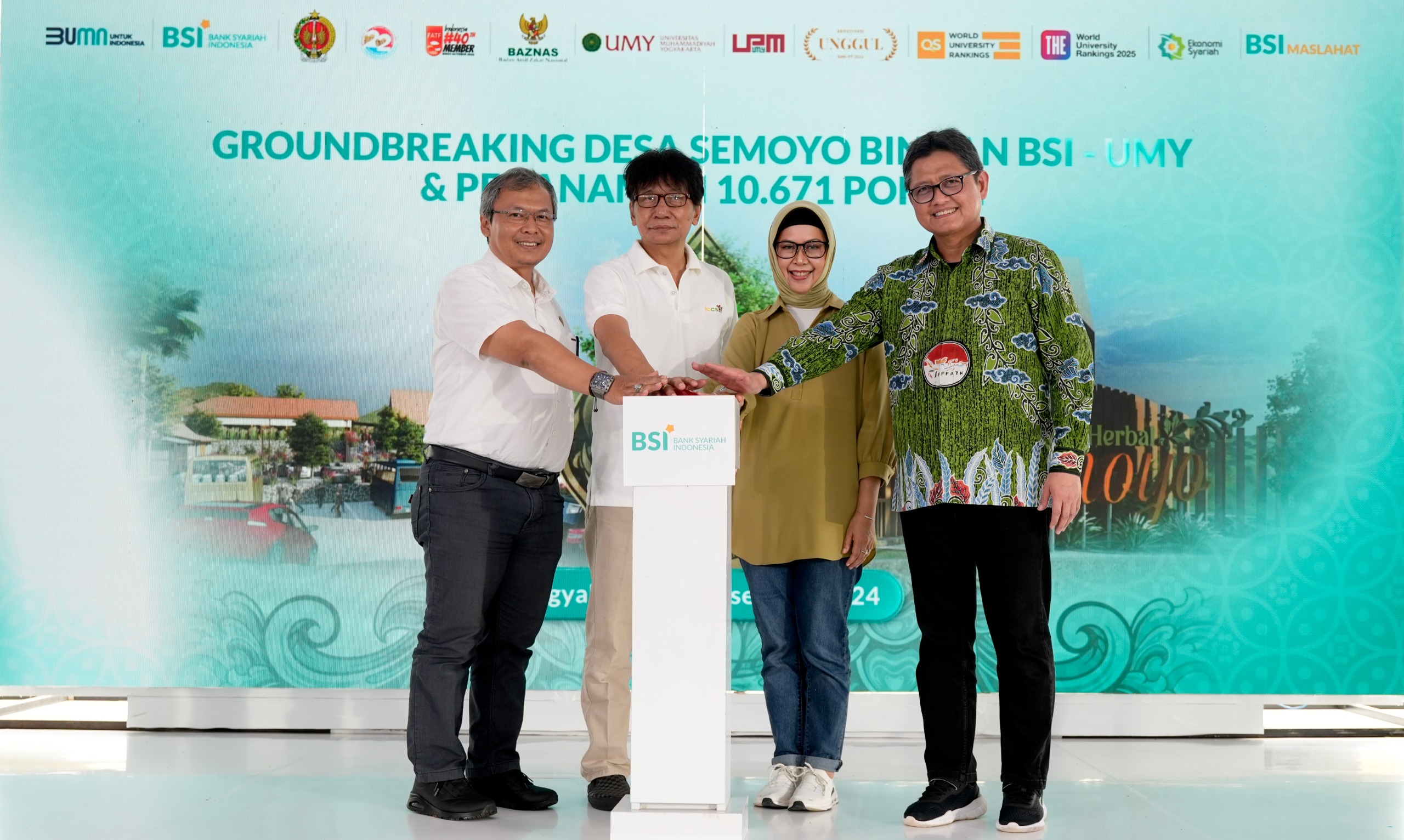 Implementasi ESG, BSI Kembangkan Ekonomi dan Tanam Pohon di Yogyakarta
