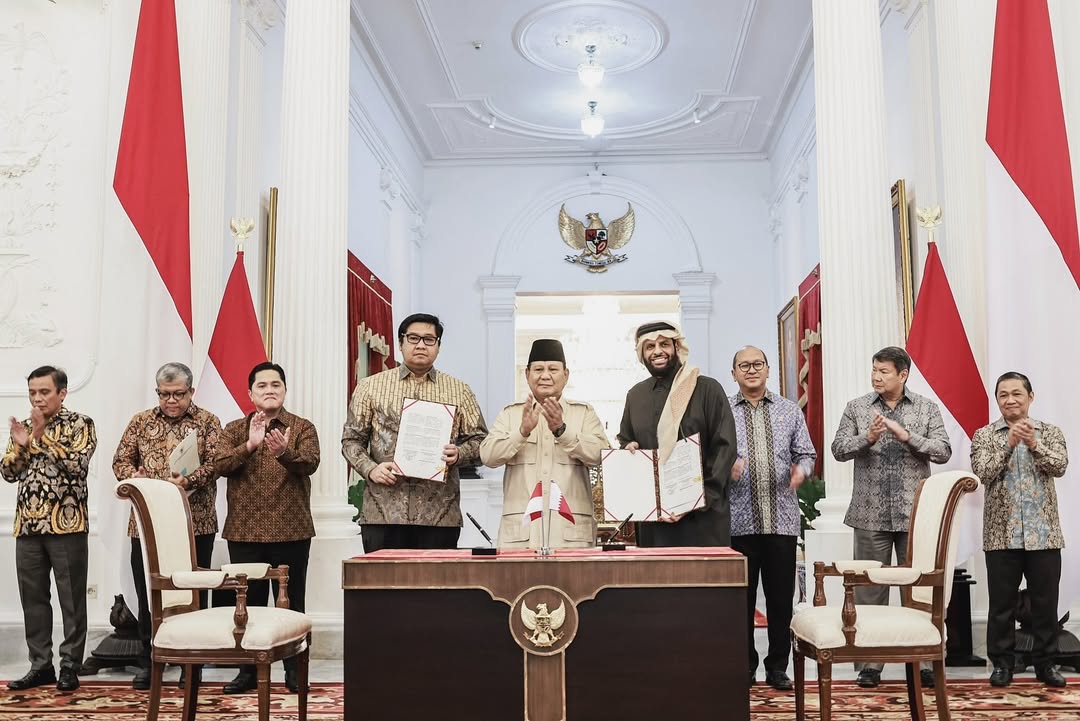 Jajaran Menteri Kabinet di Dampingi Langsung Presiden Prabowo menandatangani MoU dengan Qatar untuk pembangunan 1 juta rumah di Indonesia. DOK/Istimewa Kerjasama 1 Juta Rumah Indonesia dan Qatar, Ini Peran Penting PTPP