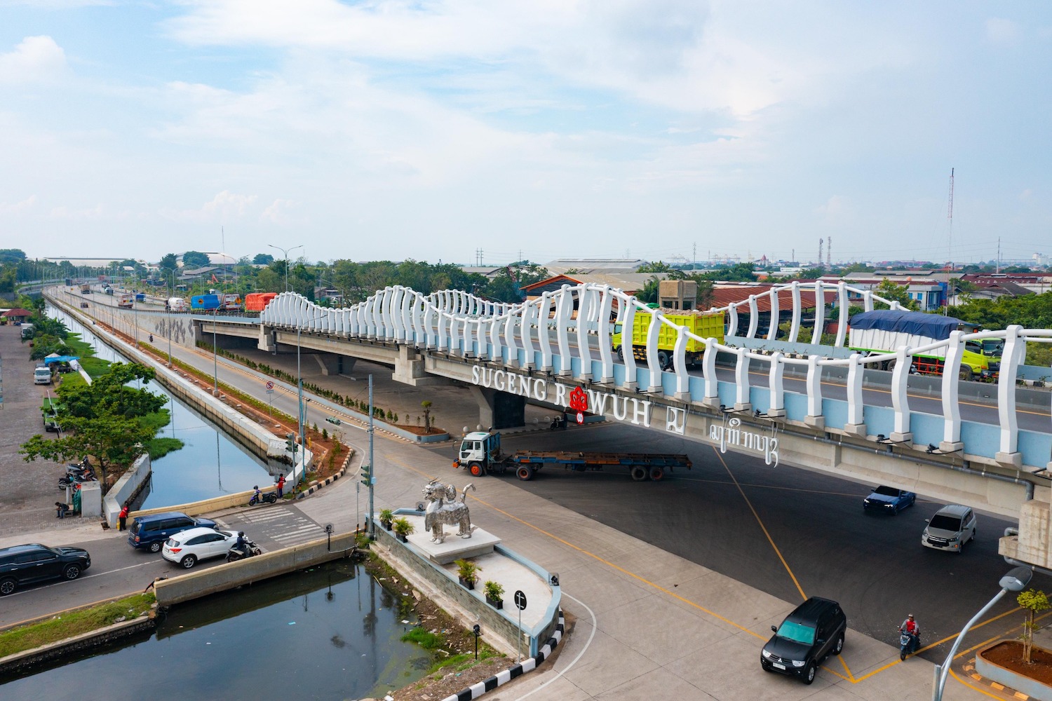 Flyover Madukuro, Semarang, Jawa Tengah dengan suplai bahan bangunan Semen Indonesia. FOTO - ISTIMEWA Jamin Kualitas, SIG (SMGR) Pasok Bahan Flyover Madukoro
