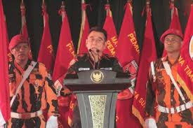 Ketua Umum Pemuda Pancasila (PP) Japto Soerjosoemarno. Dok. BeritaSatu. Kata KPK 11 Mobil Sitaan Masih Dikuasai Ketum PP Japto, Ini Alasannya